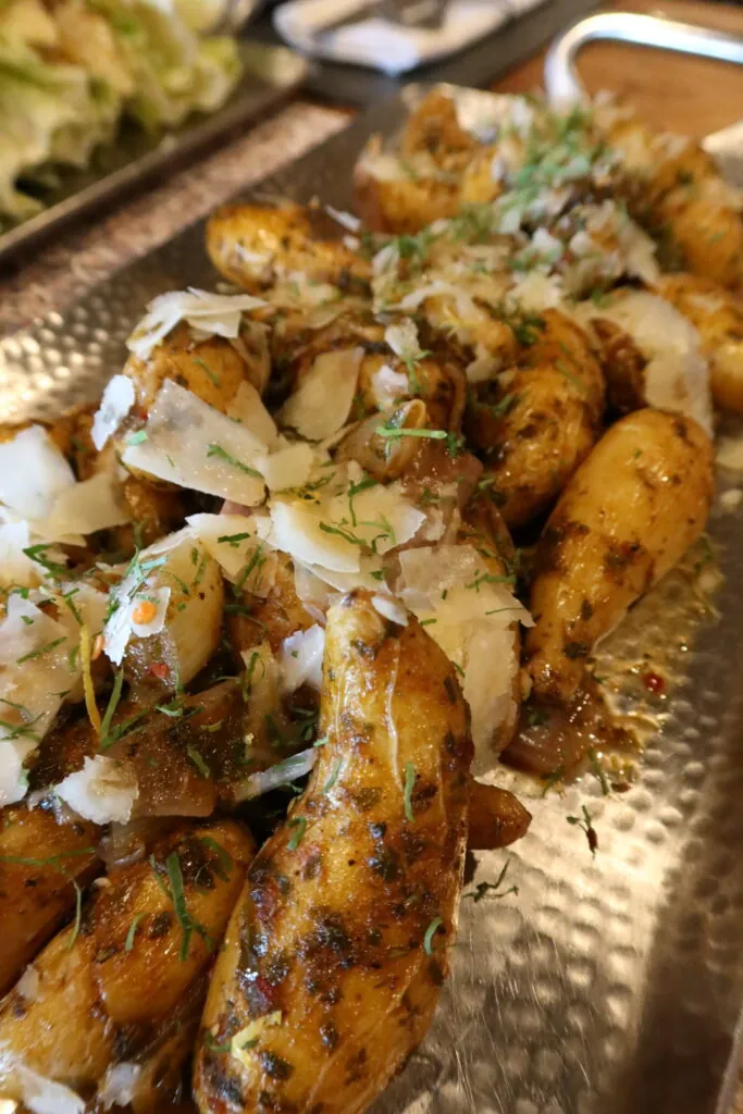 a close up of a plate of food on a table